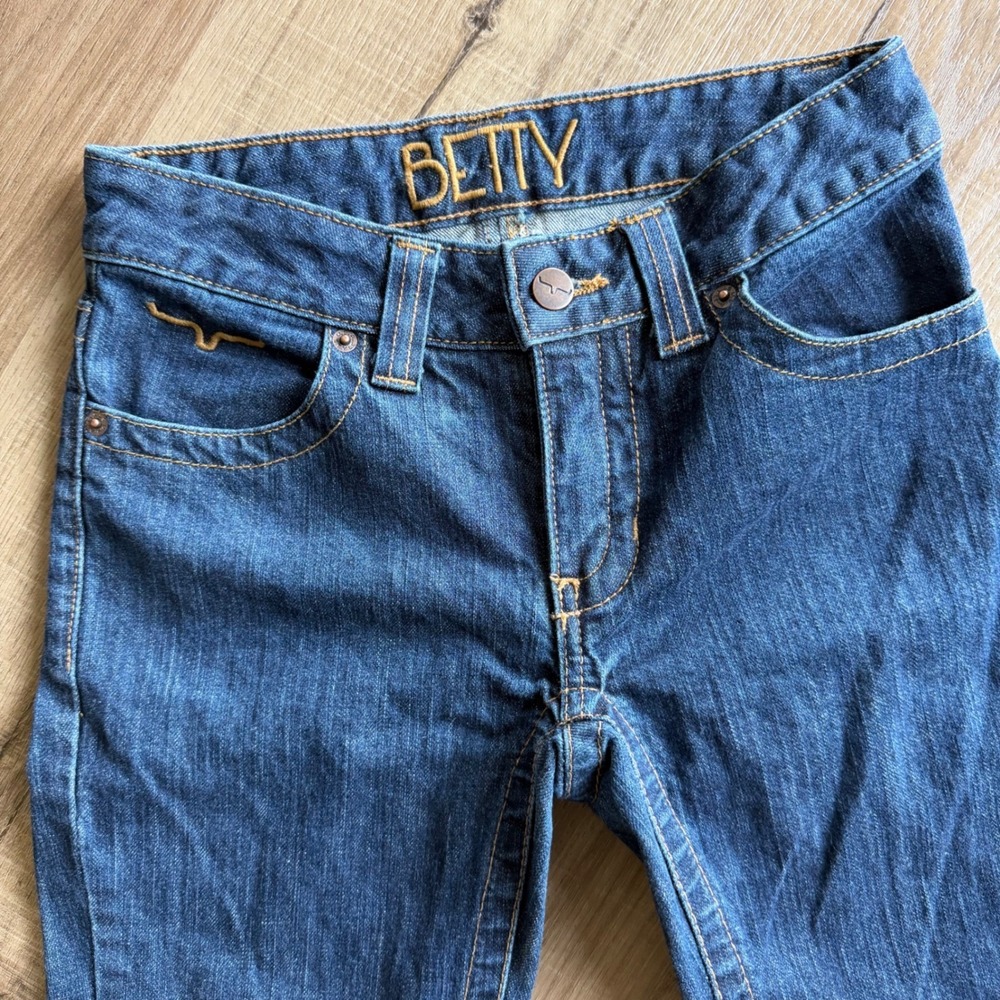 Kimes Ranch Betty Jeans Womens 000/32 Dark Wash Bootcut Denim Made in USA